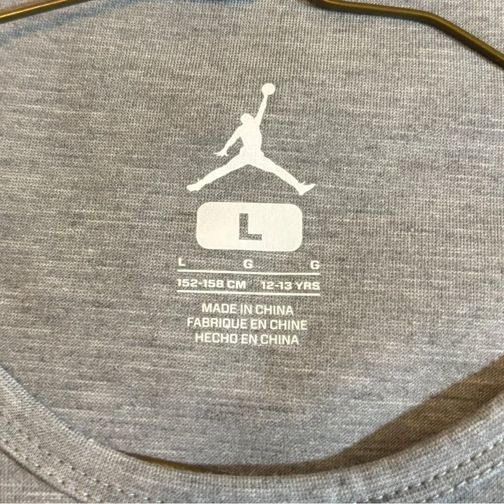 Jordan Gray Logo Tank Top L